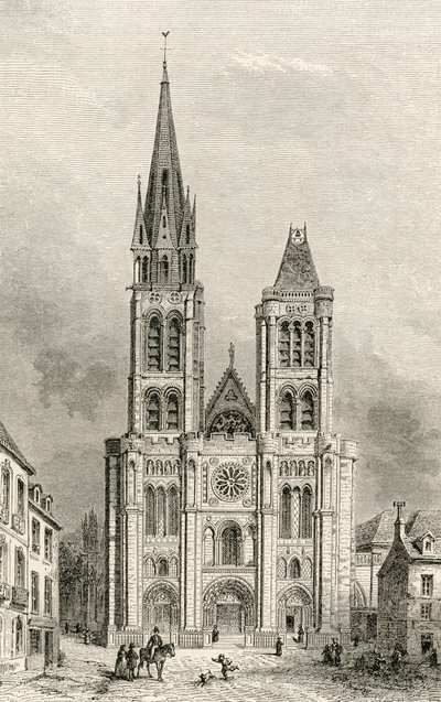 The Cathedral of Saint Denis, with the North Tower Before its Demolition, from 